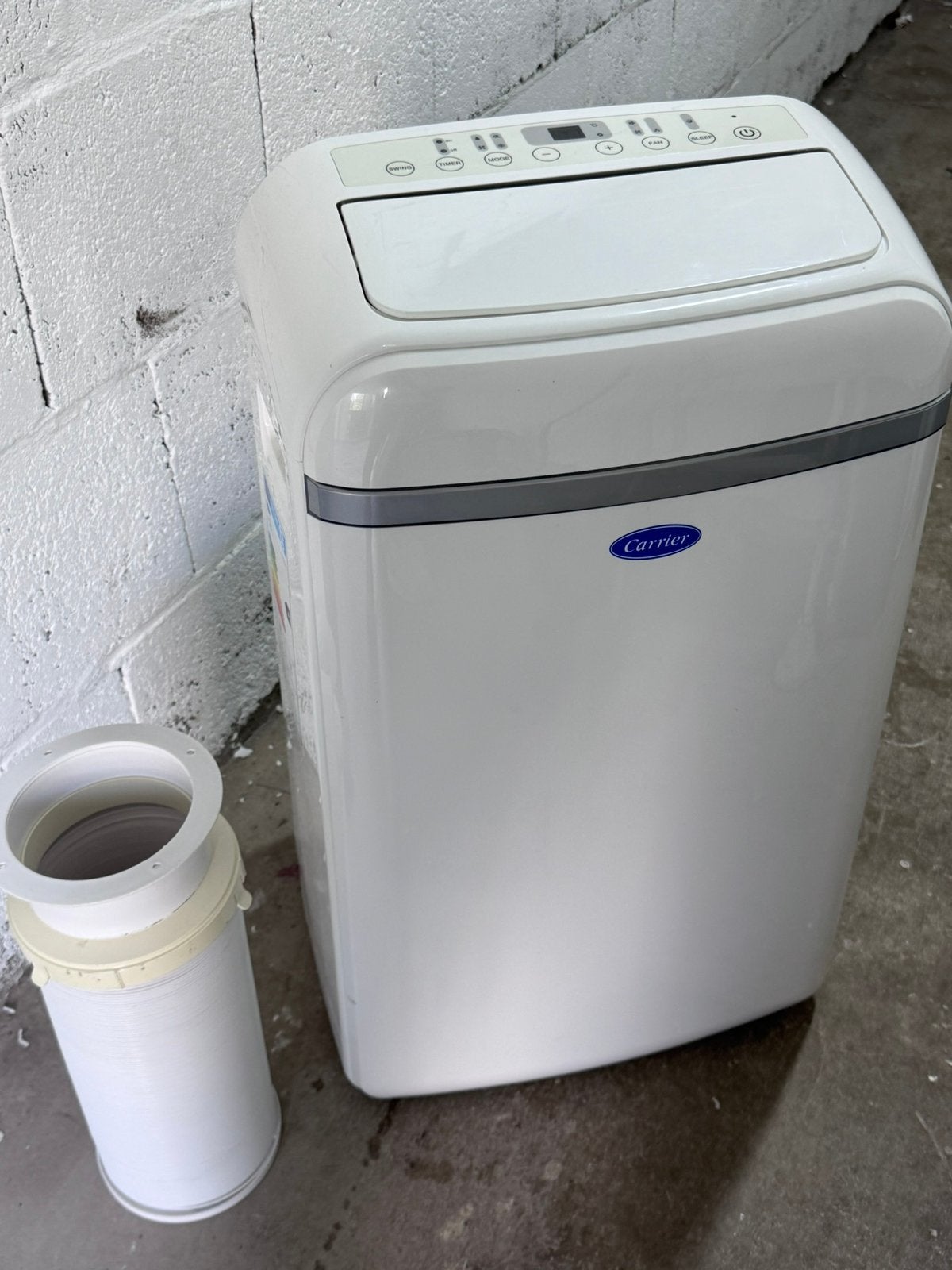 Carrier mobiele airco 51QPD012NS – 12.000 BTU, Ophalen, Koelen en Ontvochtigen, Carrier, Minder dan 60 m³