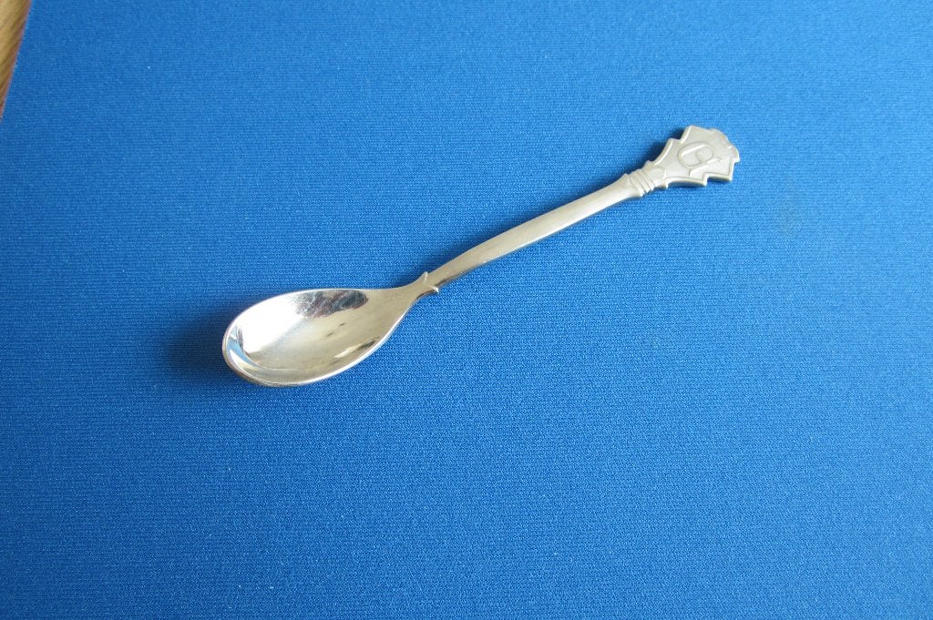 Origineel letterlepeltje Gero Zilmeta “G” 11,8 cm., Theelepel, Gero, Los bestek, Ophalen of Verzenden
