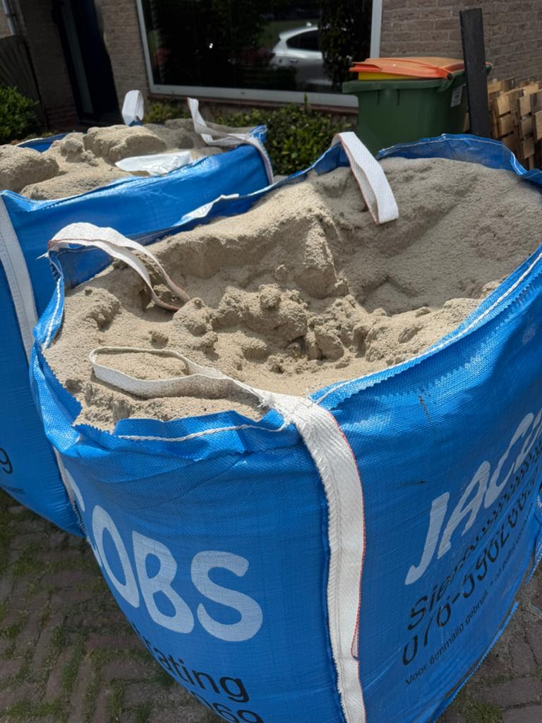 1 kuub straatzand in bigbag nieuw!, Tuin en Terras, Zand, Nieuw, Straatzand, Ophalen