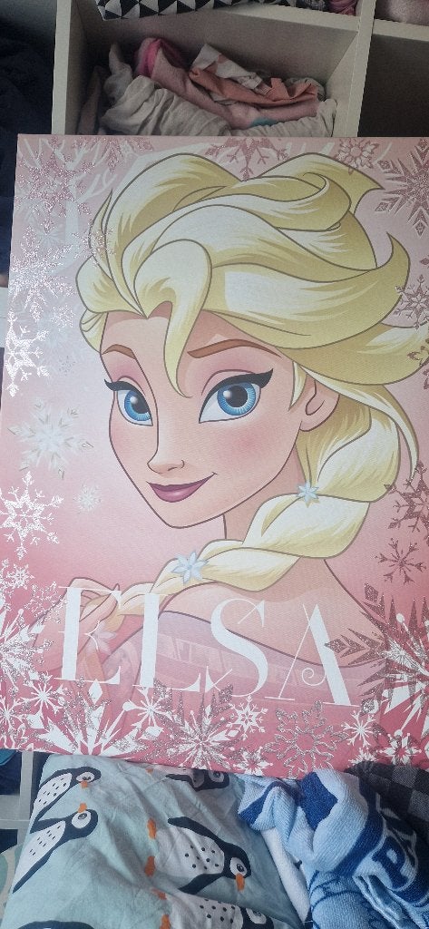 Disney frozen canvas, Kinderen en Baby's, Kinderkamer | Inrichting en Decoratie, Ophalen, Gebruikt, Wanddecoratie, Disney