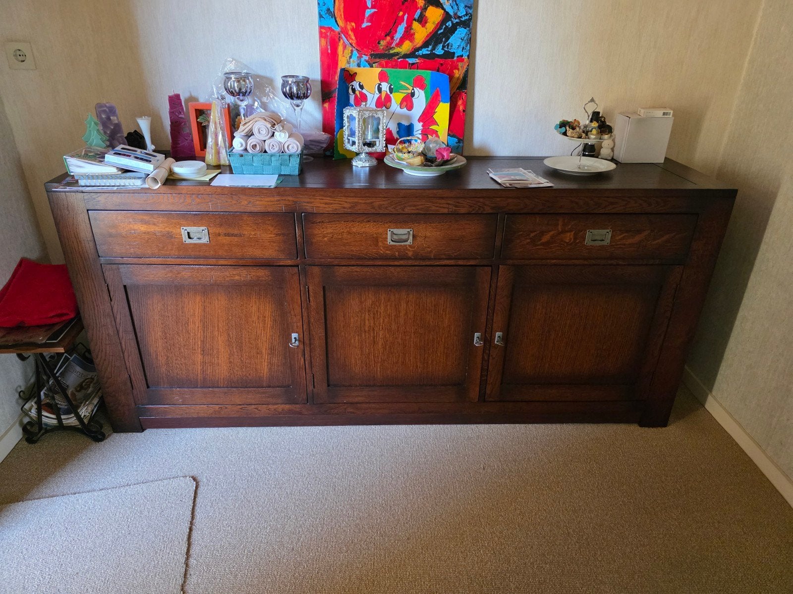 Ruim dressoir, Huis en Inrichting, Ophalen, Gebruikt, Met lade(s), Klassiek