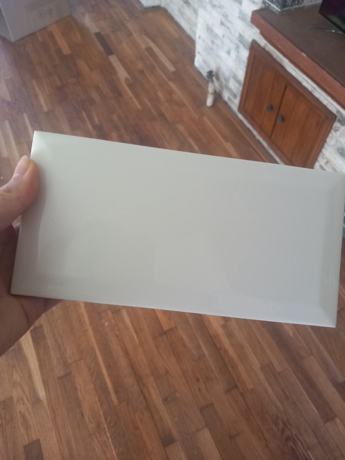 Metrotegels crème 10x20 - ruim 1m2 over, Doe-het-zelf en Verbouw, Ophalen, Wandtegels, Nieuw, Minder dan 20 cm