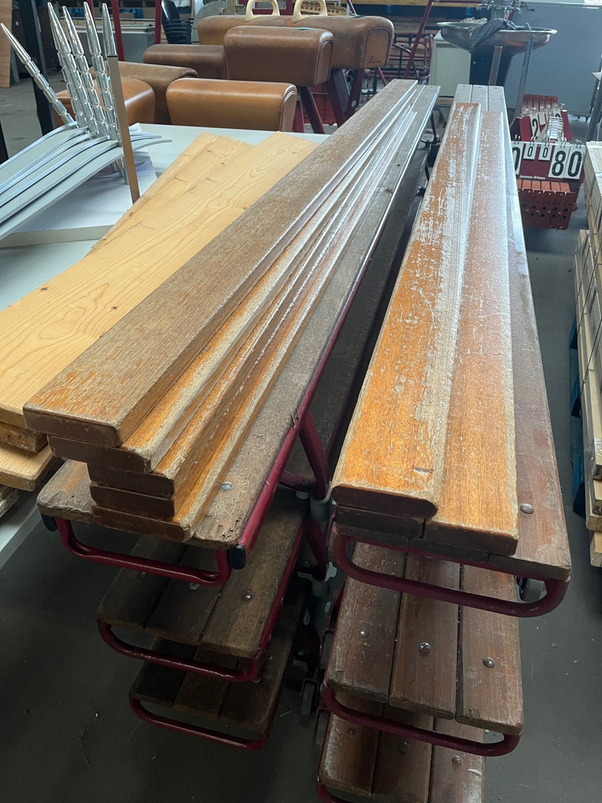 Houten balken in twee verschillende maten, Ophalen, Gebruikt, 250 cm of meer, Balken