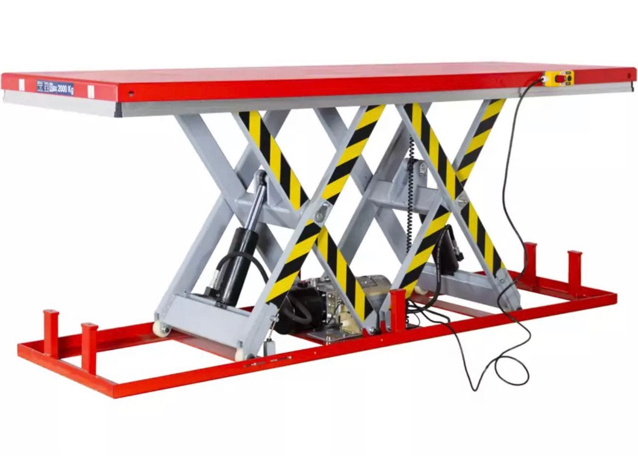 Elektrohydraulische schaarheftafel 1000 mm 2000 kg 230 V, Ophalen, Nieuw
