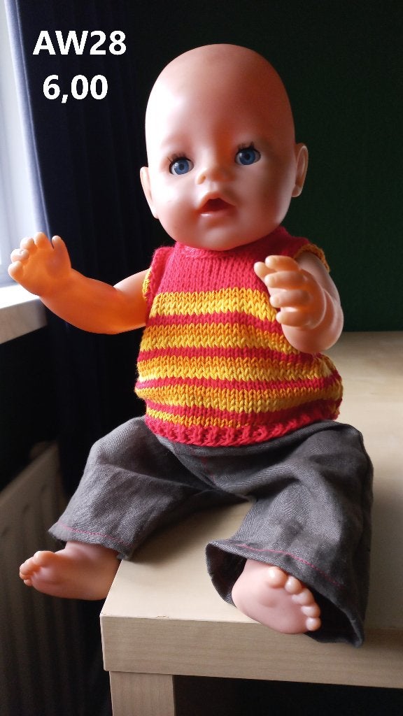 Poppenkleertjes baby born. Set. Opbrengst KiKa., Ophalen of Verzenden, Nieuw, Babypop