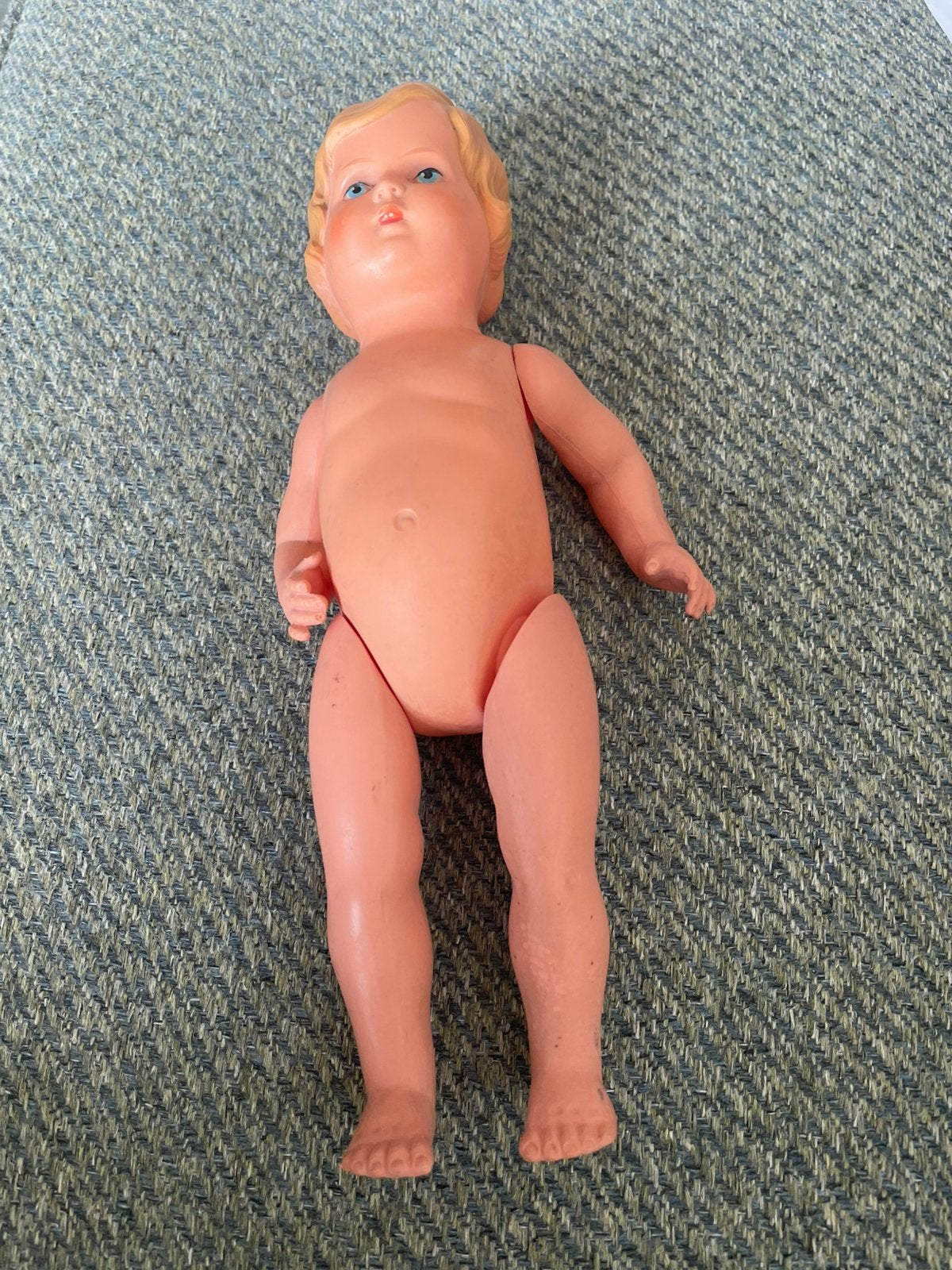 Minerva celluloid meisje 24 cm, Verzamelen, Ophalen of Verzenden, Zo goed als nieuw, Pop