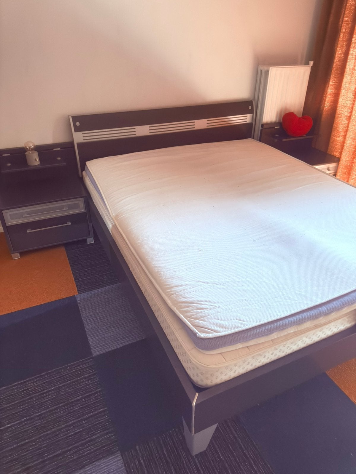 bed, Ophalen, Tweepersoons, Zo goed als nieuw, 160 cm