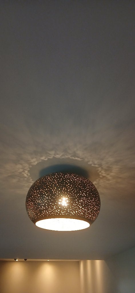 Plafondlamp, Huis en Inrichting, Ophalen of Verzenden, Zo goed als nieuw, Plafondlamp, Industrieel