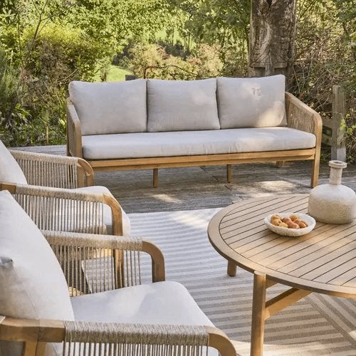 Nieuw! Acacia Tuintafel 126cm | Slechts 95 Euro, Ophalen, Nieuw, Rond, Hout