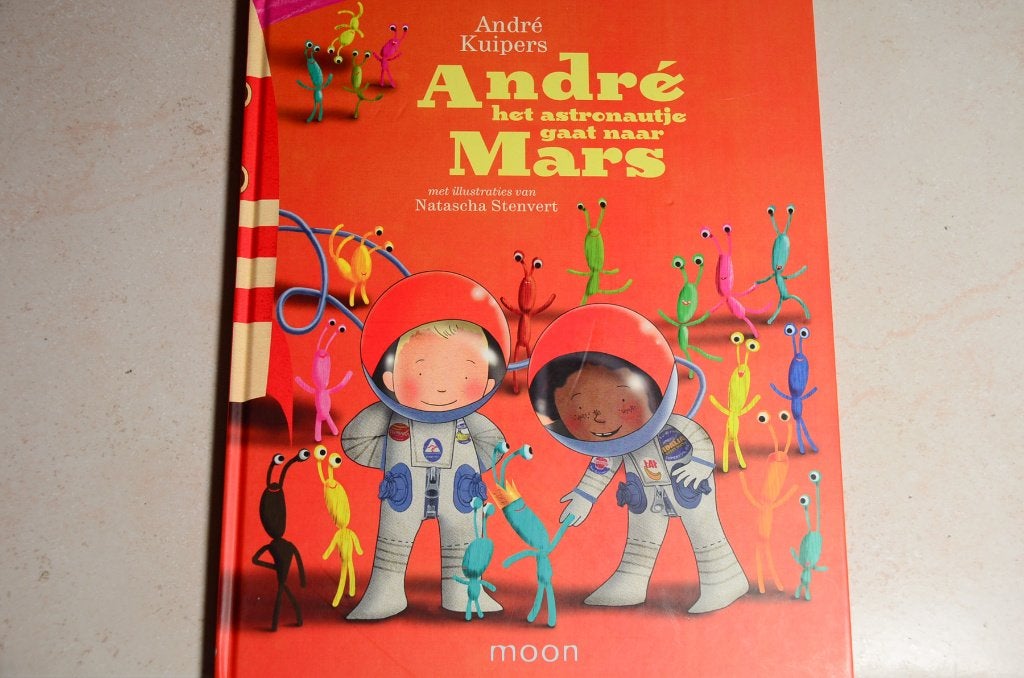 André het astronautje gaat naar Mars / André Kuipers, Ophalen of Verzenden, Zo goed als nieuw, Fictie algemeen, Voorleesboek
