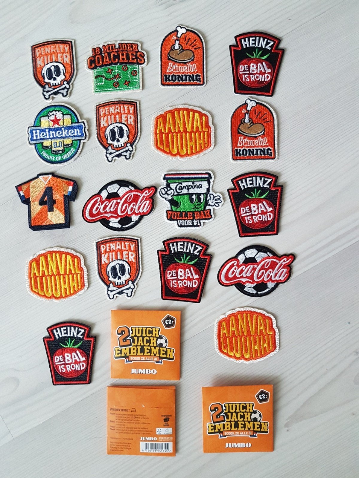 Jumbo voetbal patches 18 stuks, Jumbo, Ophalen of Verzenden