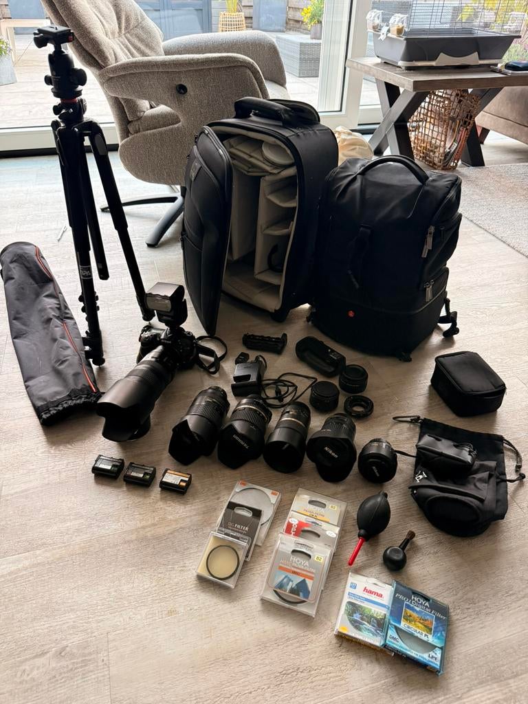 Nikon d7200 + div lenzen en andere spullen zie omschrijving, Ophalen of Verzenden, Zo goed als nieuw, Nikon, 8 keer of meer