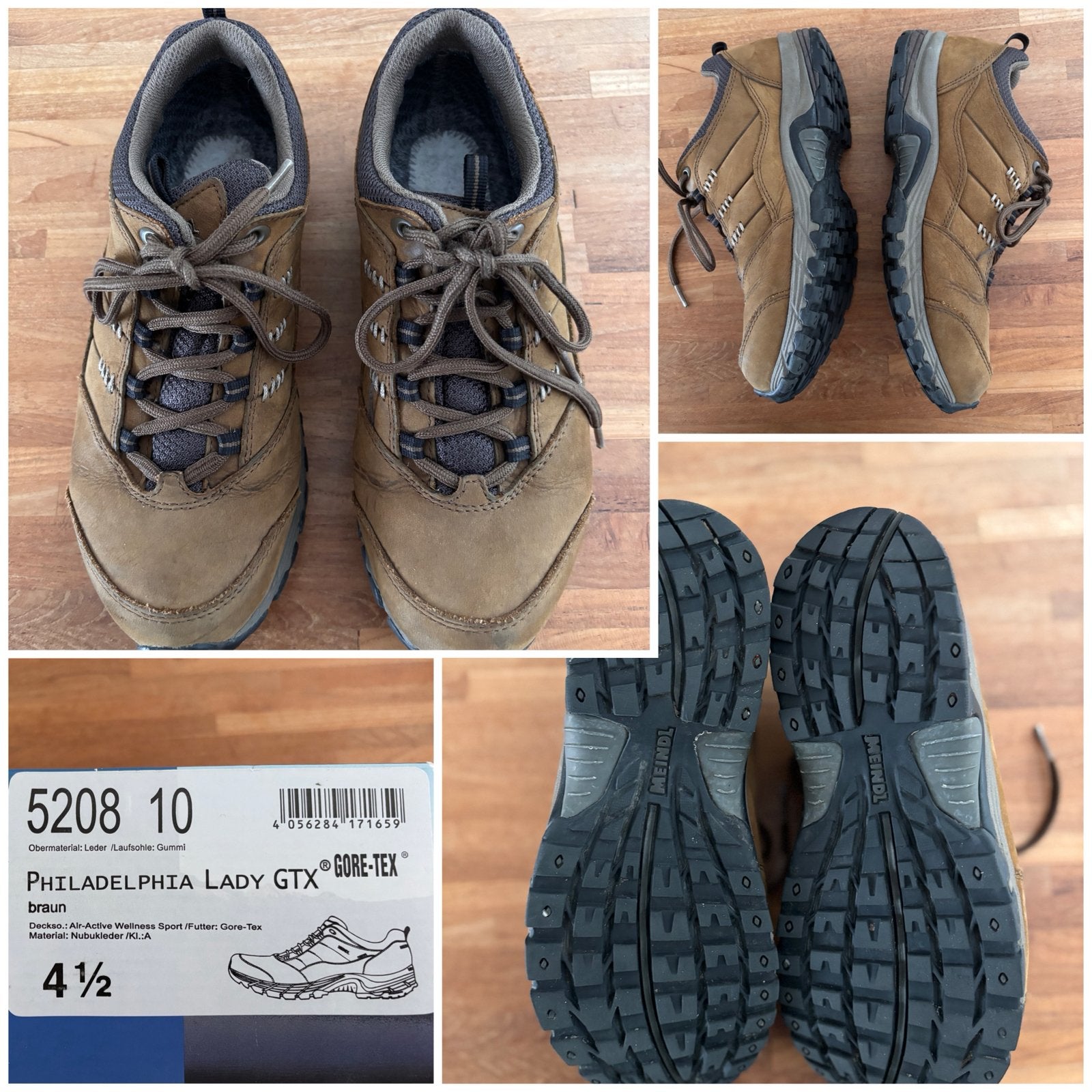 Dames Meindl wandelschoenen. Maat 4.5 (vallen als 38), Ophalen of Verzenden, Zo goed als nieuw, Schoenen