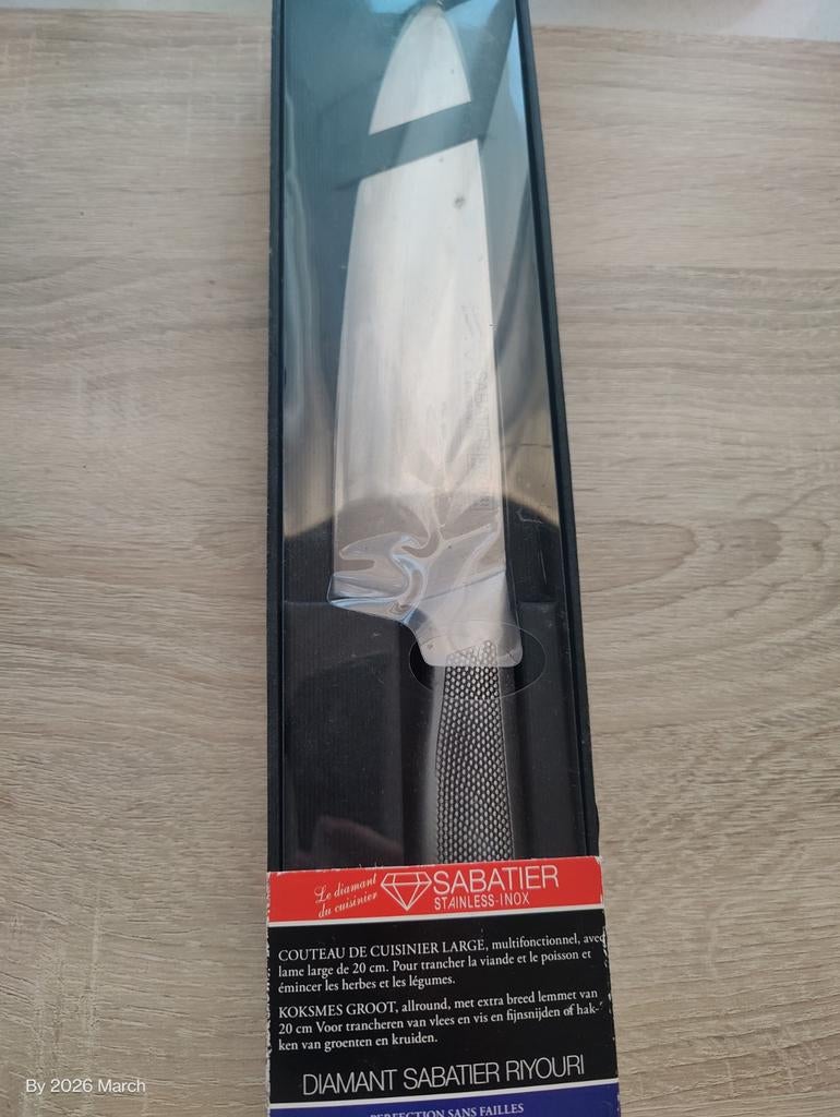 Sabatier Riyouri koksmes - 20 cm lemmet, Overige typen, Ophalen of Verzenden, Metaal, Overige merken