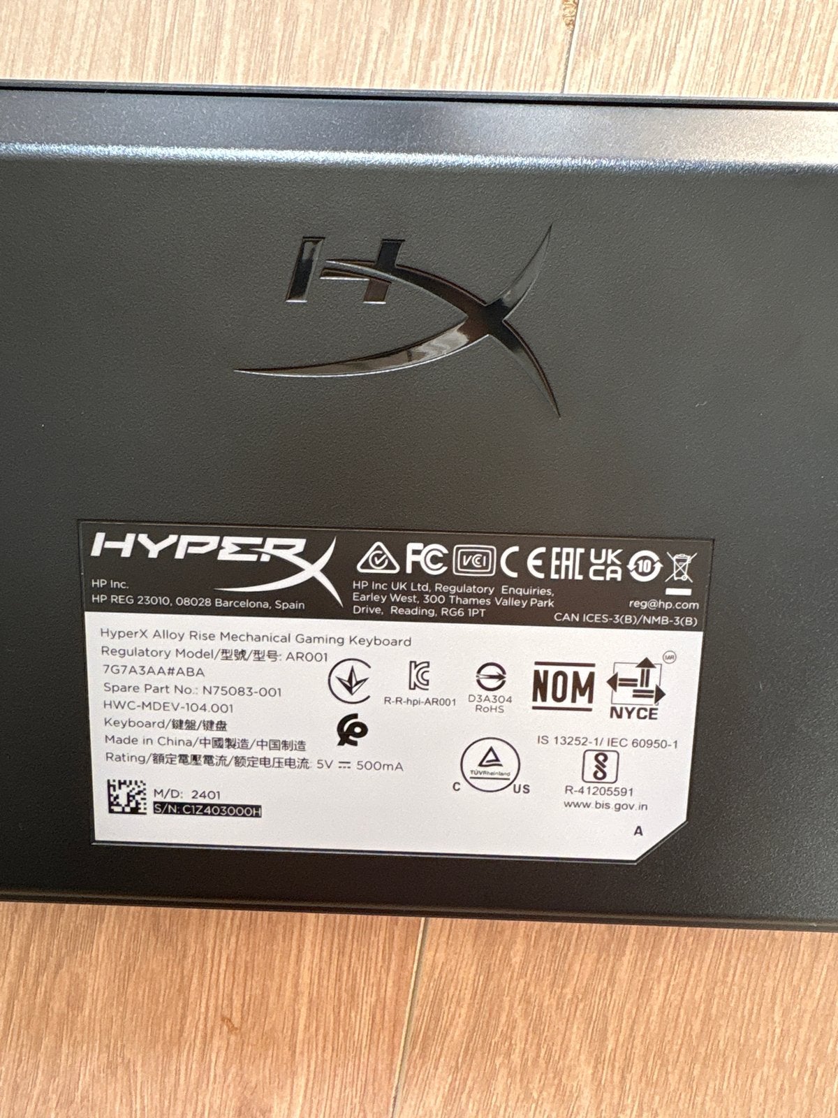 HyperX Alloy Rise Mechanisch Gaming Toetsenbord, Computers en Software, Gaming toetsenbord, Ophalen of Verzenden, Zo goed als nieuw