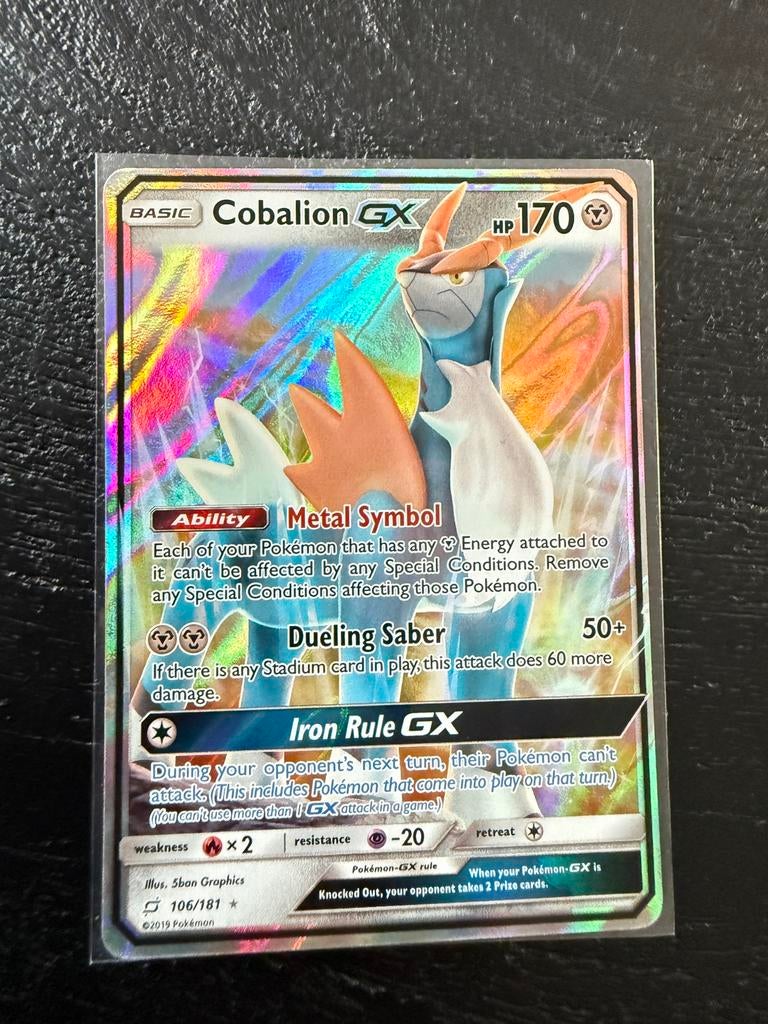 Cobalion GX 106 pokemonkaart, Ophalen of Verzenden, Zo goed als nieuw