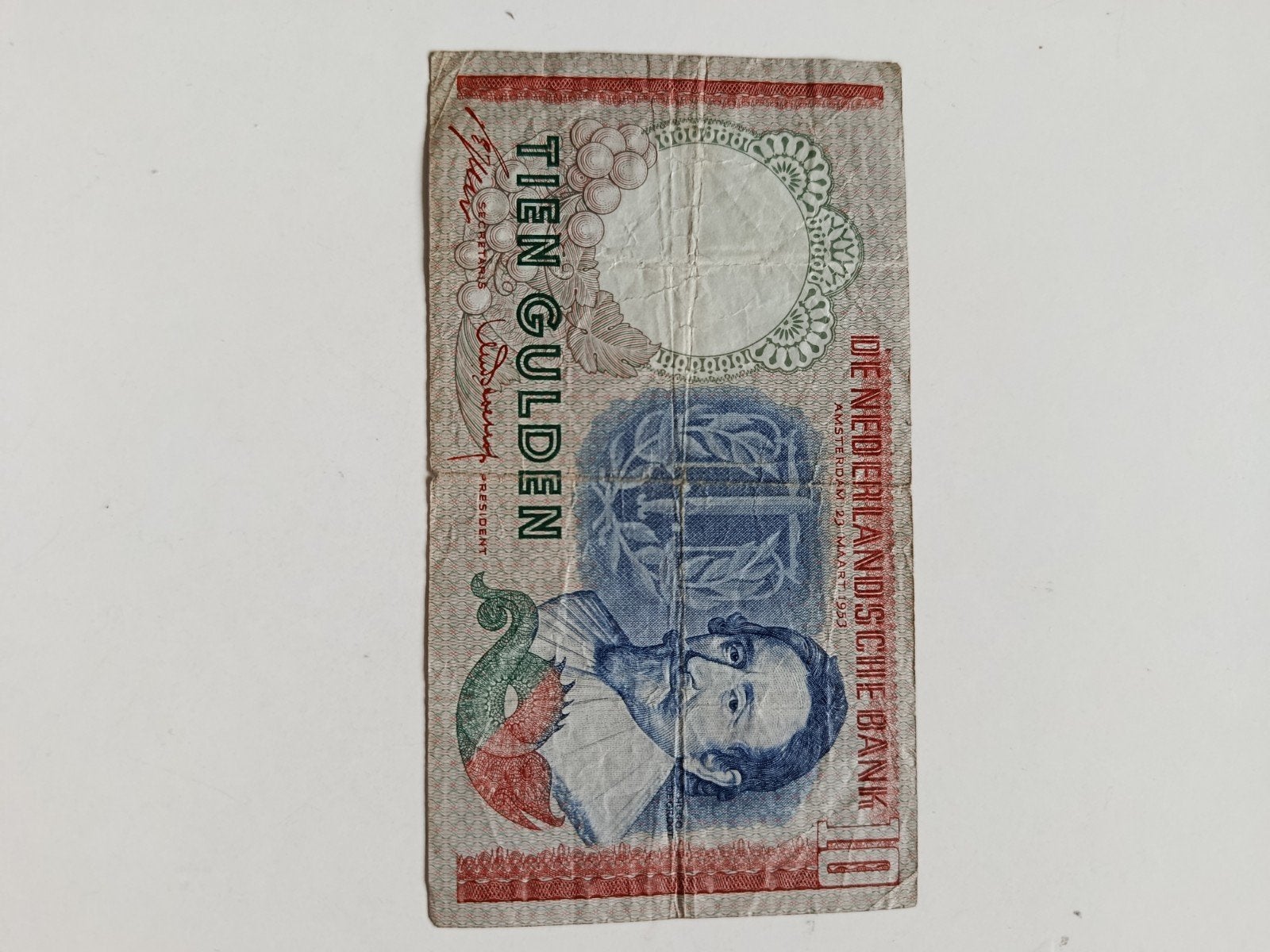 Zeldzaam 10 Gulden biljet uit 1953 - De Nederlandsche Bank, Postzegels en Munten, Bankbiljetten | Nederland, Verzenden