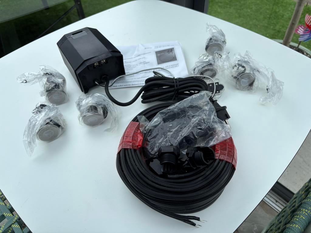In-lite complete startset - trafo-kabel-6x spots nieuw, Ophalen of Verzenden, Zo goed als nieuw, Netvoeding, Minder dan 50 watt