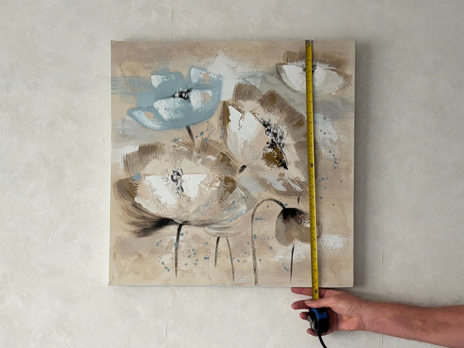 Leuk schilderij 60 x 60, Ophalen of Verzenden, Zo goed als nieuw, 50 tot 75 cm, Schilderij