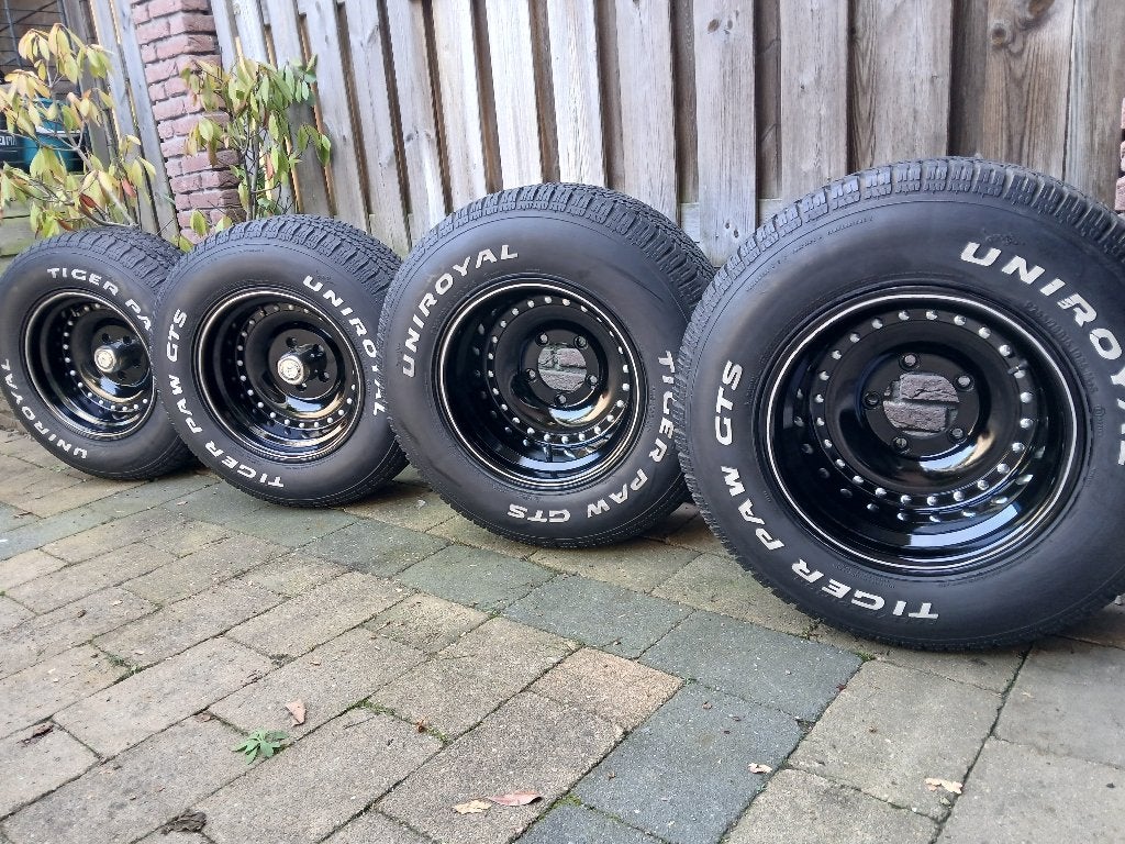 American racing Ford 5x4,5 5x139,7 Chevy 6x139,7 Rover 5x165, Auto-onderdelen, Ophalen, Gebruikt, Band(en), Personenwagen