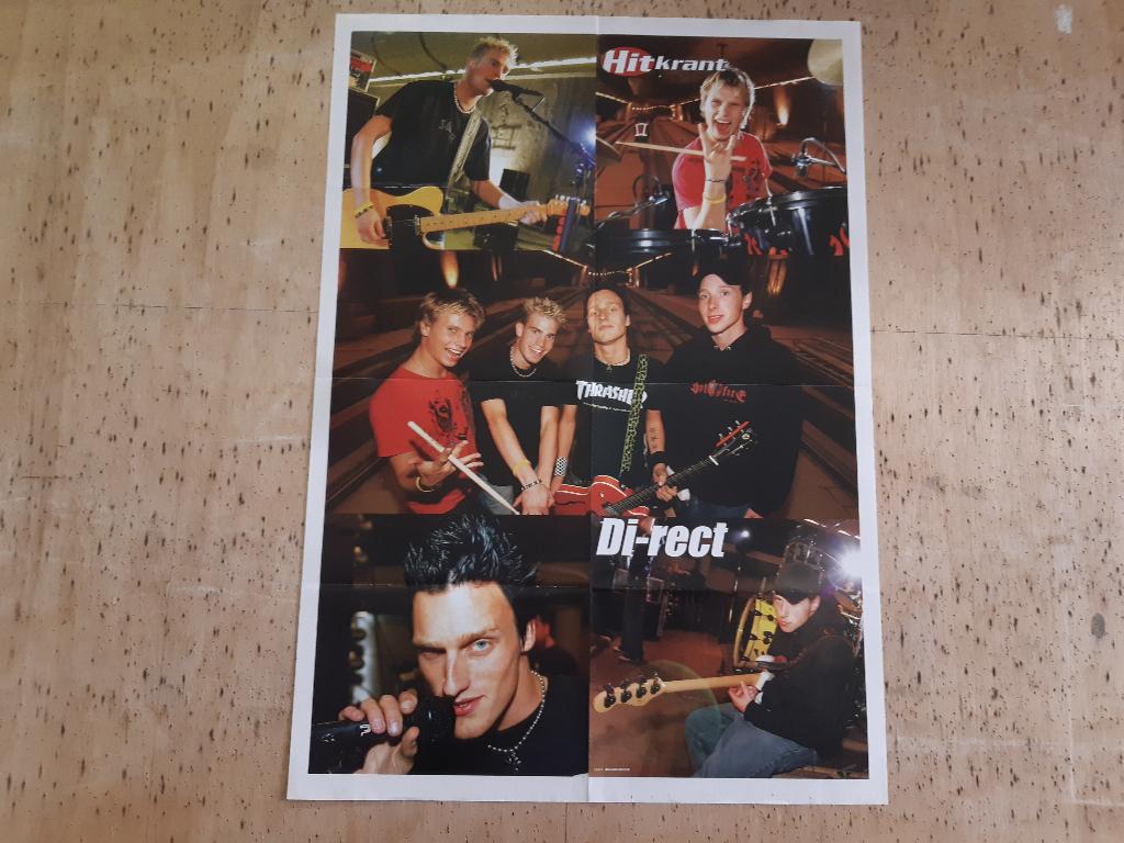 Poster DI-RECT Hitkrant Formaat A2 44x62 cm 2004 Ali B, Rechthoekig Staand, Ophalen of Verzenden, Zo goed als nieuw, A1 t/m A3