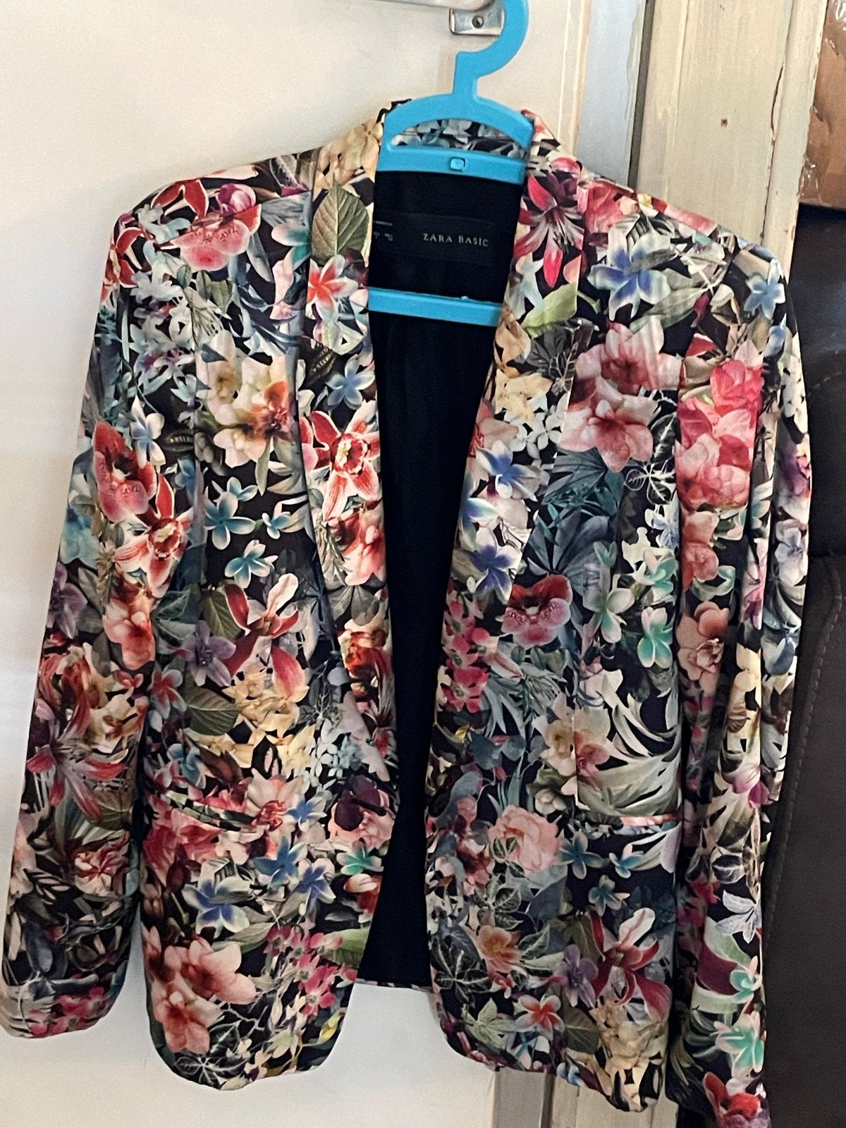 Zara Basic Bloemenprint Jasje - Maat M, Overige kleuren, Maat 42/44 (L), Ophalen of Verzenden, Zo goed als nieuw