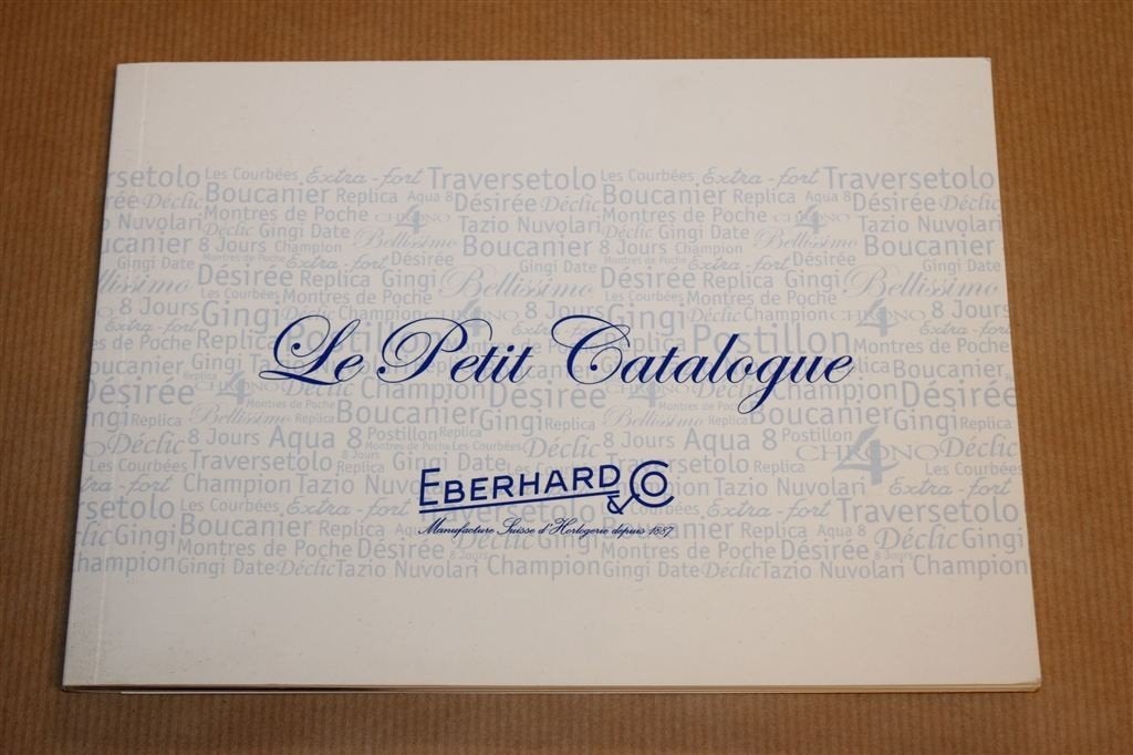 Catalogus Eberhard & Co Horloges, Ophalen of Verzenden, Zo goed als nieuw