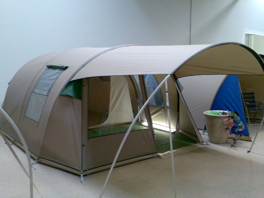 4 persoons tent Falco Buizerd 350(3500), Caravans en Kamperen, Ophalen, Gebruikt, Tot en met 4