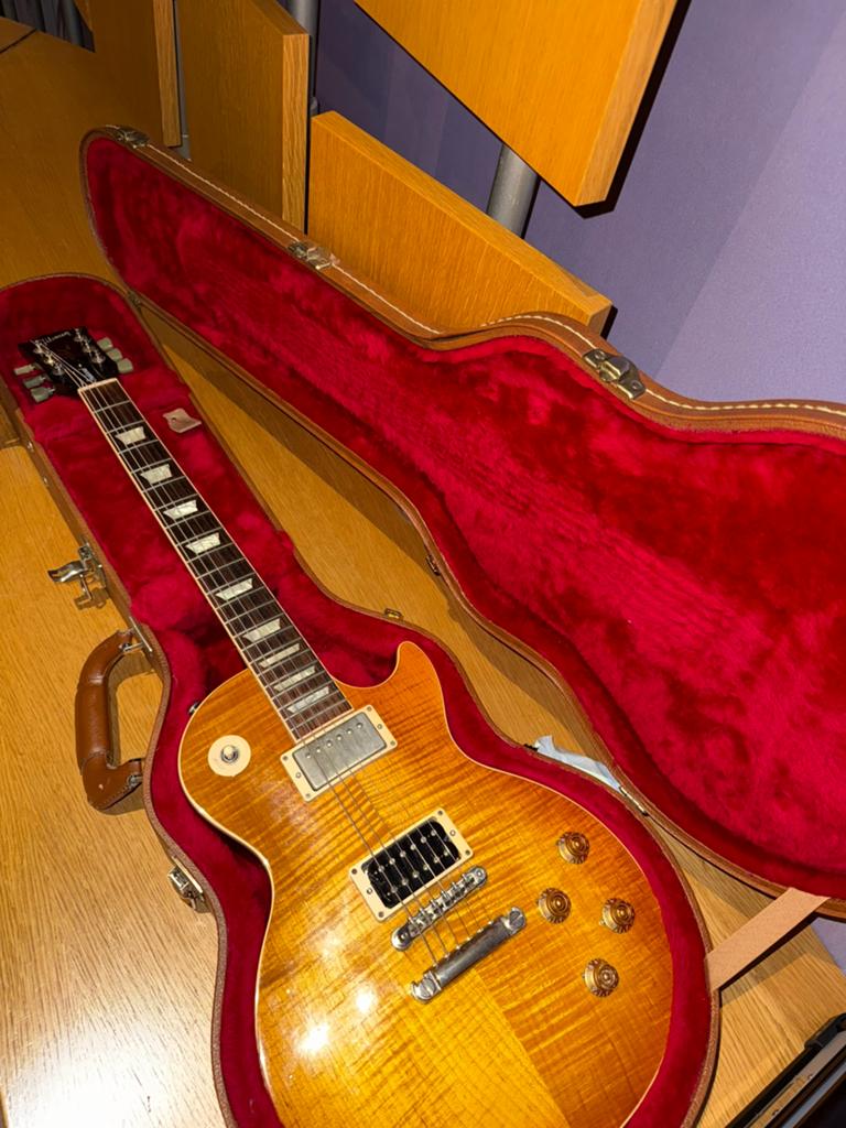 Gibson les paul traditional inc case, Ophalen of Verzenden, Zo goed als nieuw, Solid body, Gibson