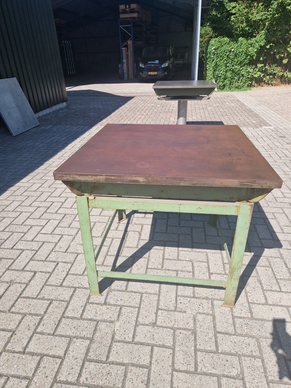 Vlaktafel 1000x1000, Ophalen, Gebruikt, 70 tot 120 cm