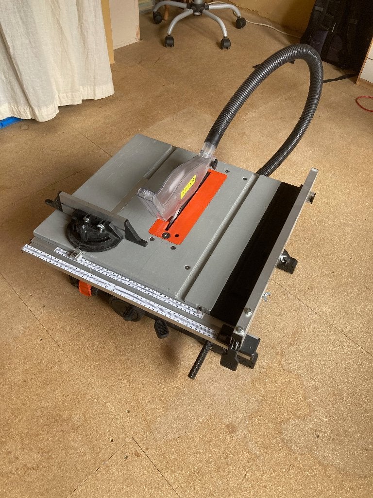 zaagtafel op accu, dualpower 40V, Ophalen, Cirkelzaag, Zo goed als nieuw, Powerplus
