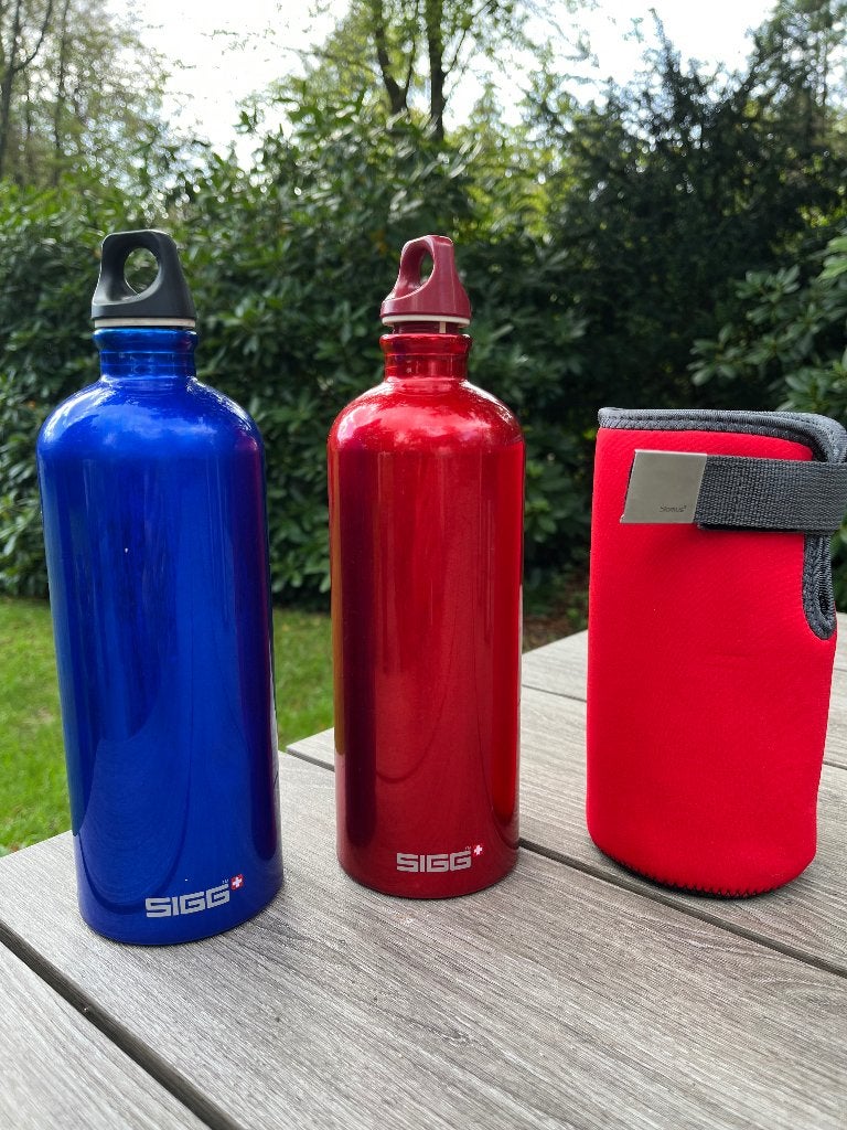 Thermosflessen van Sigg plus warmhouder, Ophalen of Verzenden, Gebruikt