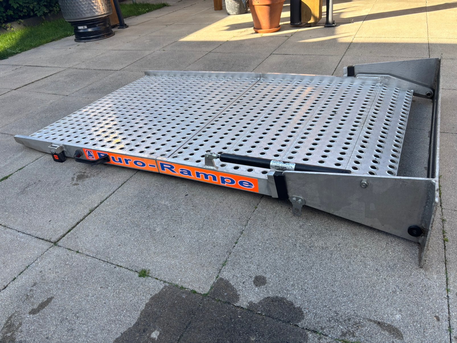 Euro-Rampe aluminium Oprijklep brommer motor invalide, Ophalen of Verzenden