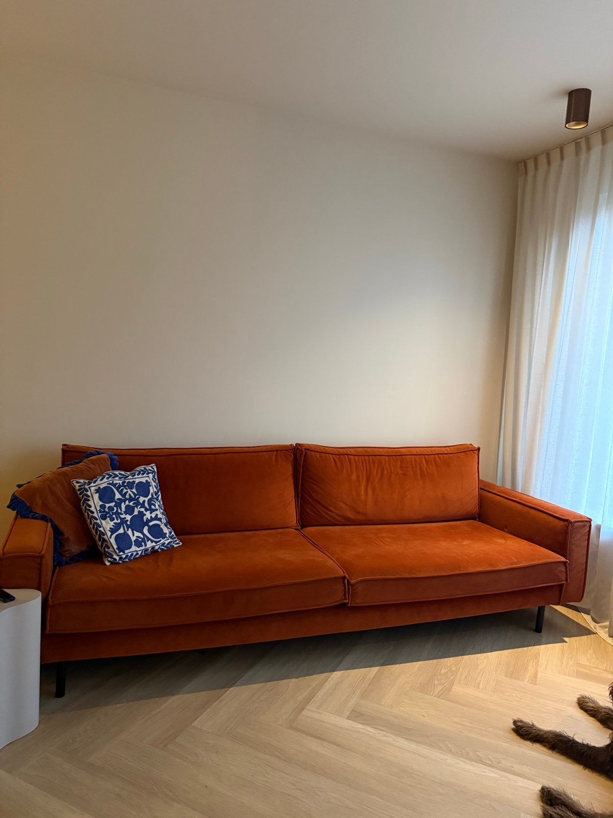 Comfortabele bank met karakter - ideaal voor kattenliefhebbe, Ophalen, Gebruikt, Driepersoons, 75 tot 100 cm