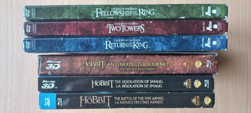 The Hobbit Trilogy + Lord of the rings Trilogy L.E. 17Disc, Vanaf 16 jaar, Verzenden, Zo goed als nieuw, Boxset