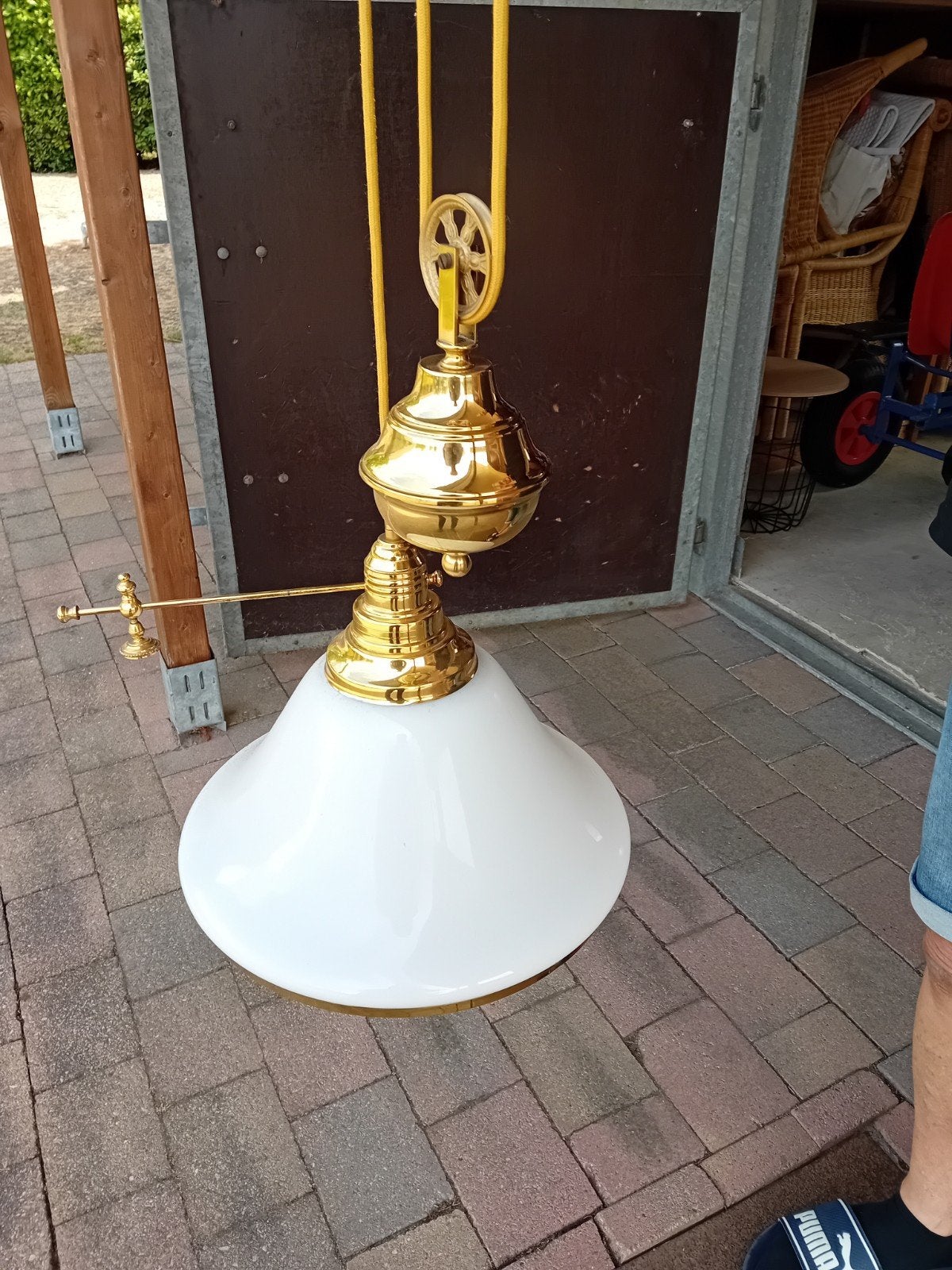 hanglamp, Ophalen