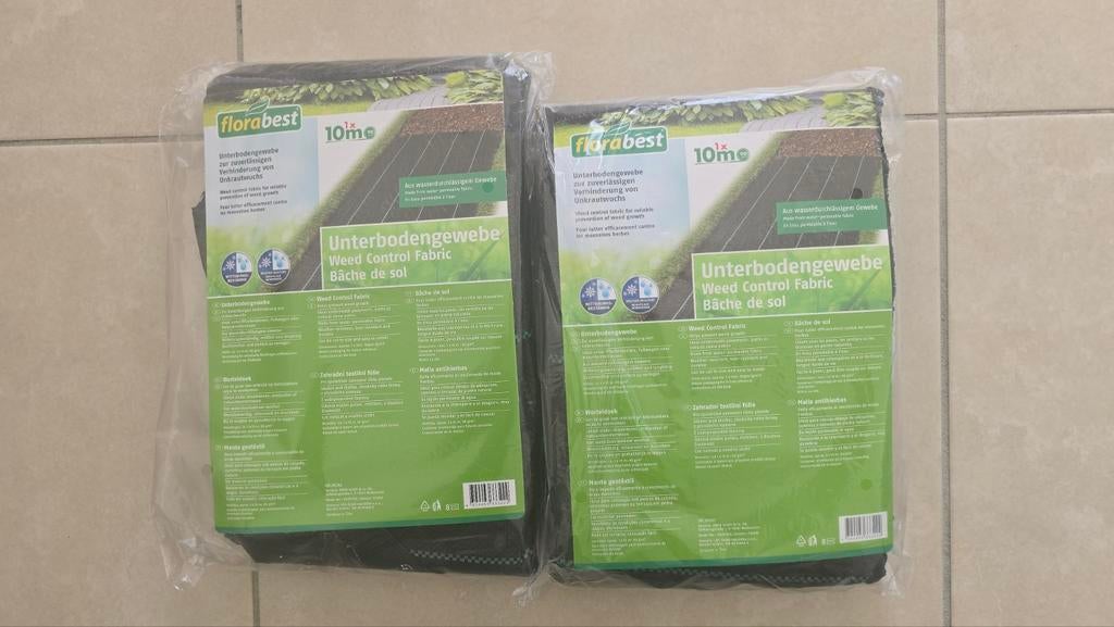 Florabest Worteldoek - 2 rollen van 10m, Tuin en Terras, Ophalen, Nieuw