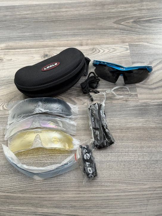 Locle fietsbril set met verwisselbare glazen - Nieuw, Ophalen of Verzenden, Nieuw, Overige maten, Dames