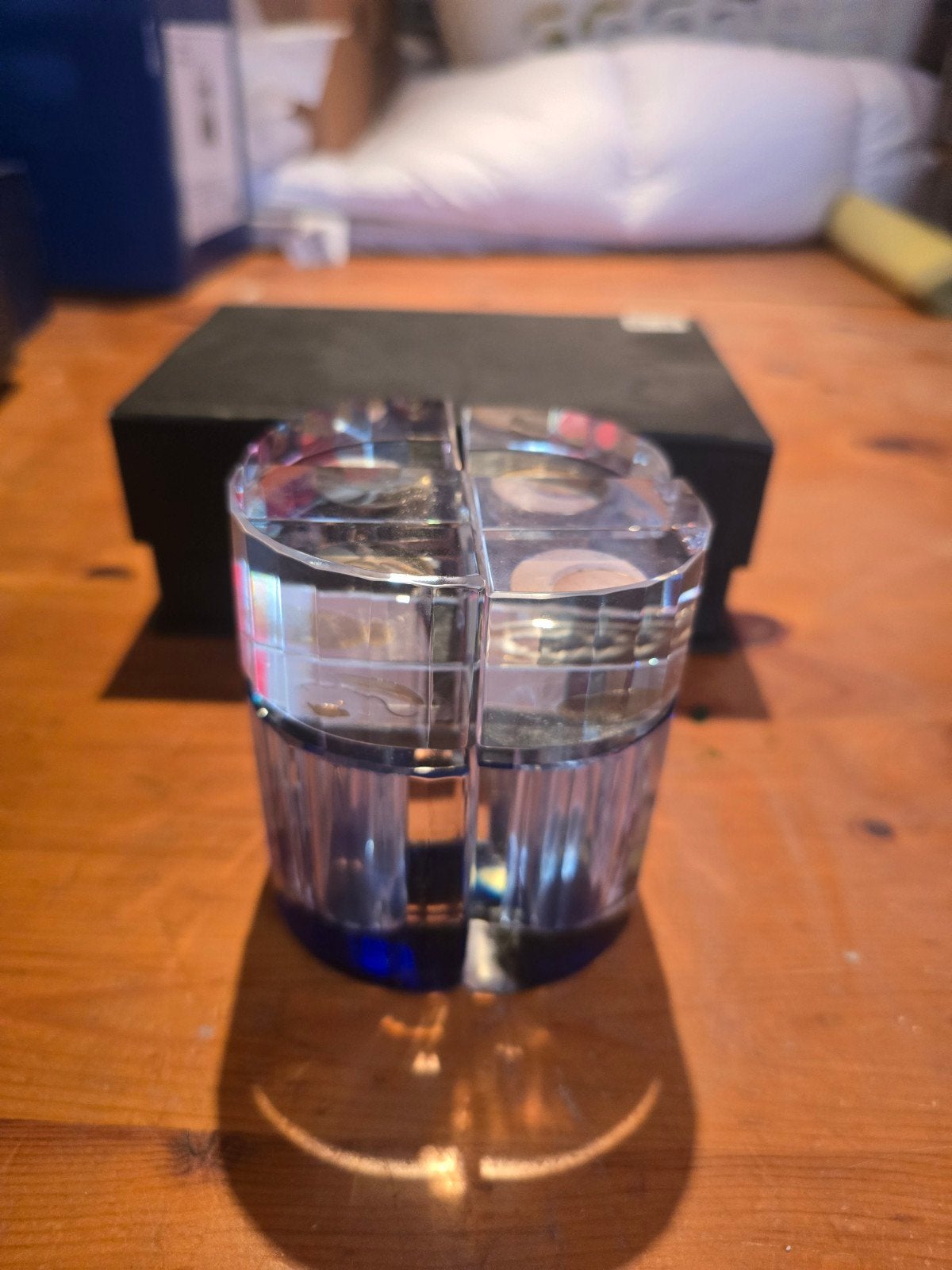 Set van 4 kristallen parfumflesjes - Zelf te vullen, Antiek en Kunst, Ophalen