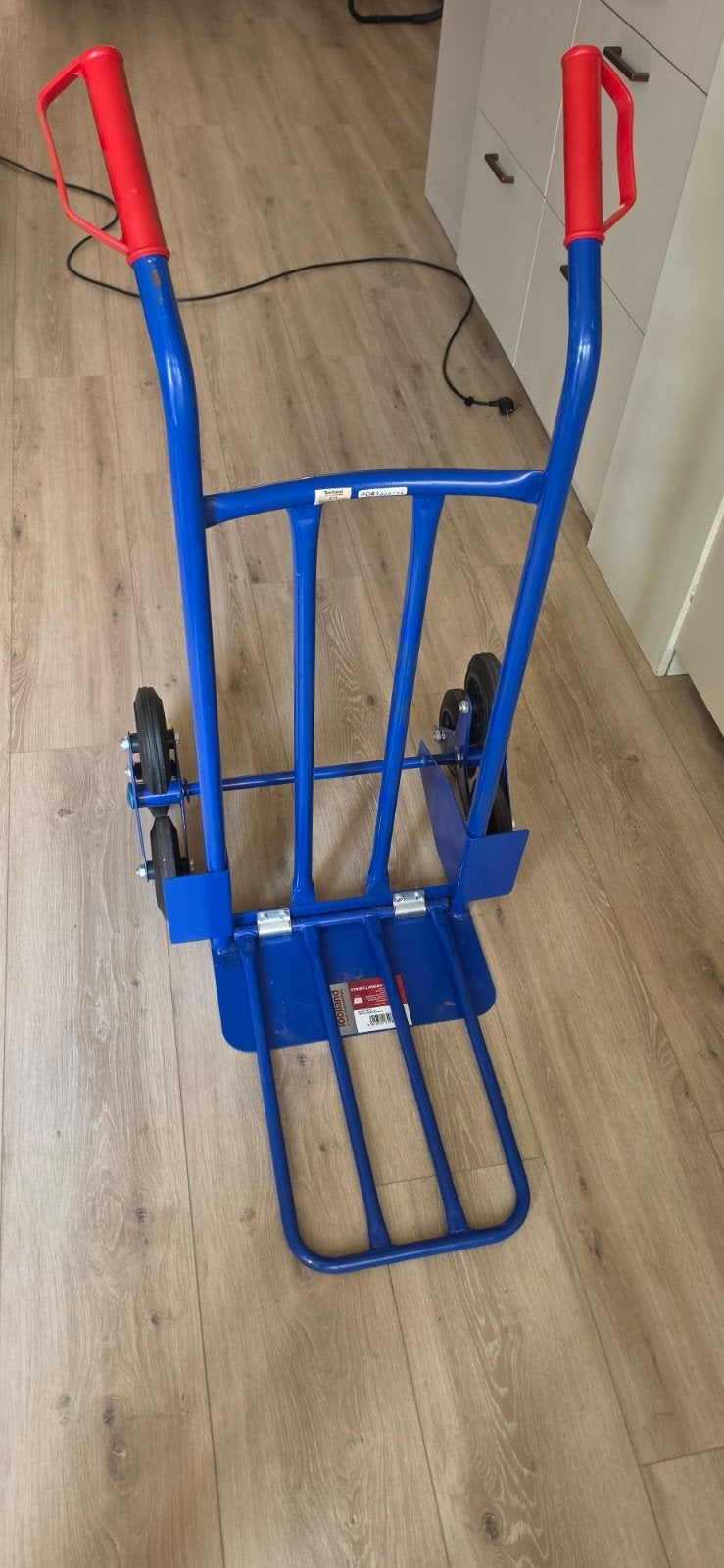 Steekwagen met trapfunctie - Blauw, zo goed als nieuw, Ophalen of Verzenden, Zo goed als nieuw, Steekwagen