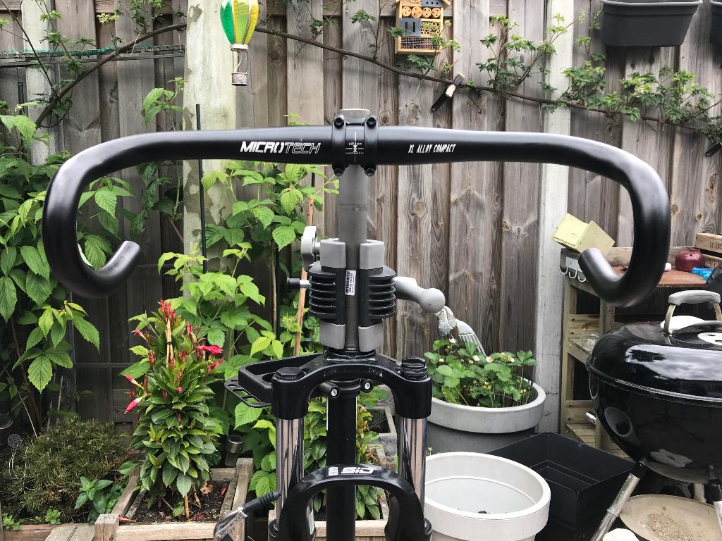 Microtech racefietsstuur + stuupen, Ophalen, Microtech, Stuur, Zo goed als nieuw