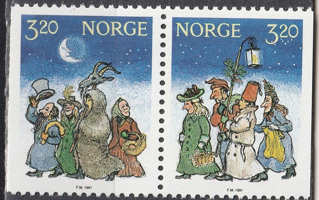 Noorwegen Michel nr. 1082-1083 Postfris Paar, Postzegels en Munten, Postzegels | Europa | Scandinavië, Verzenden, Noorwegen, Postfris