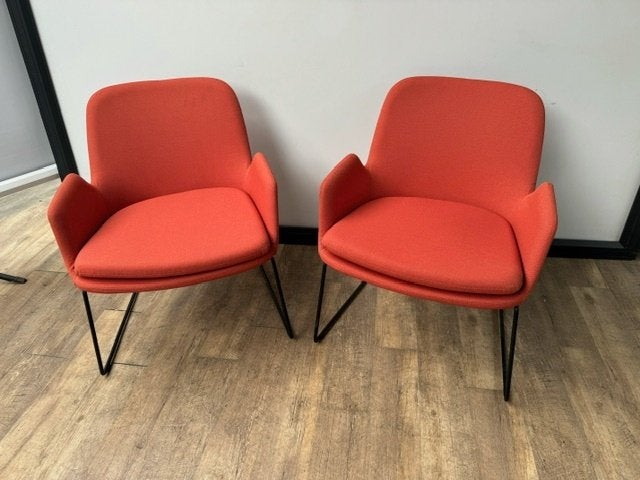 Rode ontvangststoel B&T Daisy Lounge, Huis en Inrichting, Stoelen, Ophalen, Nieuw, Rood, Eén