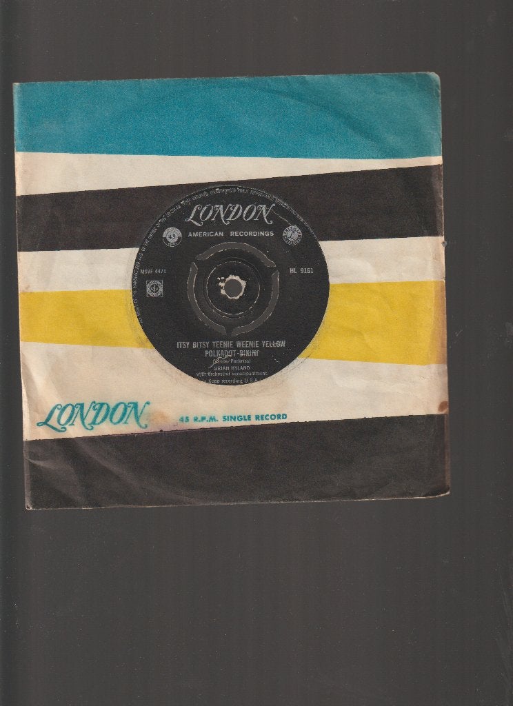 BRIAN HYLAND -- ITSY BITSY TEENIE WEENIE YELLOW POLKADOT, Cd's en Dvd's, Gebruikt, Verzenden, Originele persing, 7 inch