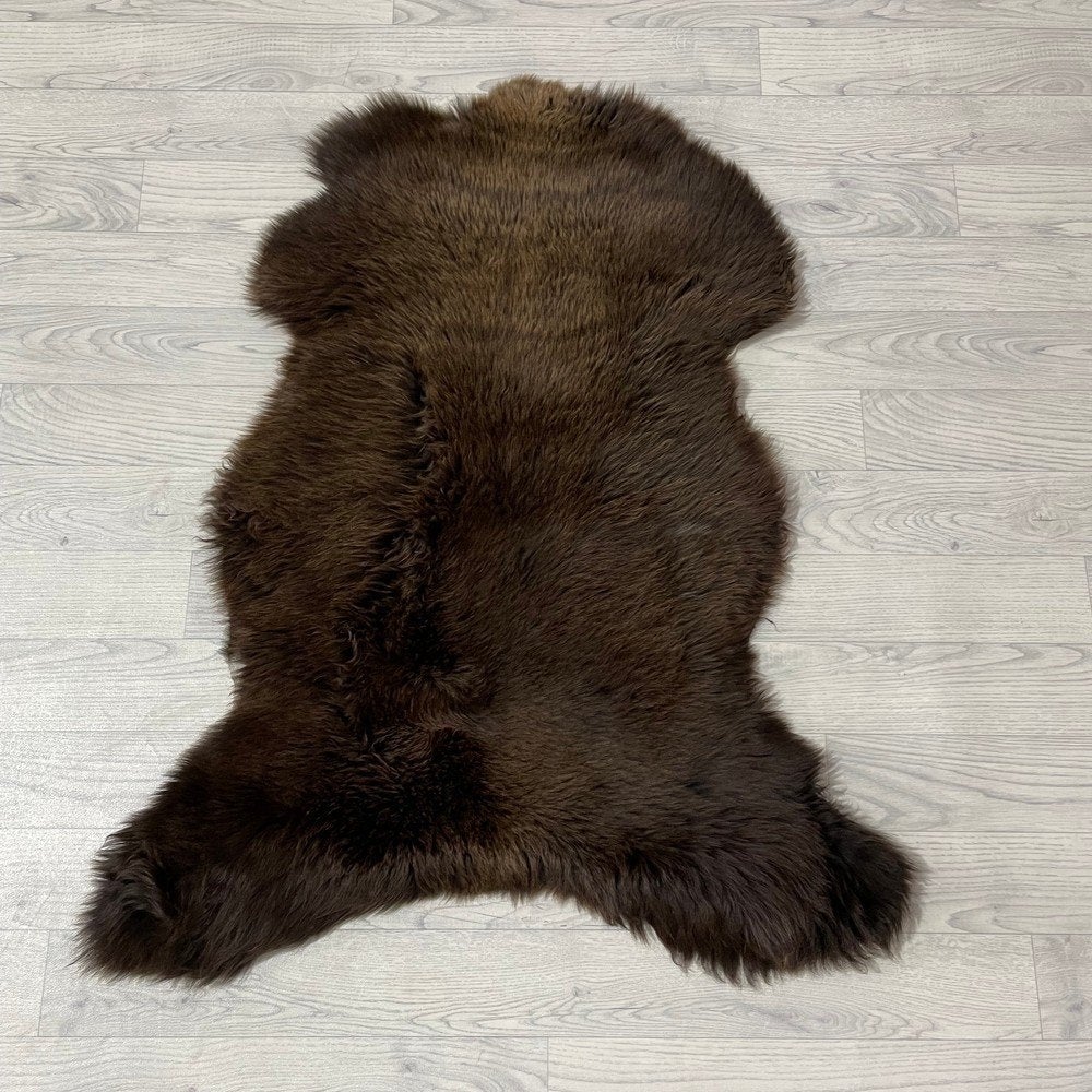 Schapenvacht bruin 100x80cm #2007 | Lederstore, Landelijk, modern, Scandinavisch, industrieel, 100 tot 150 cm, Bruin, Nieuw