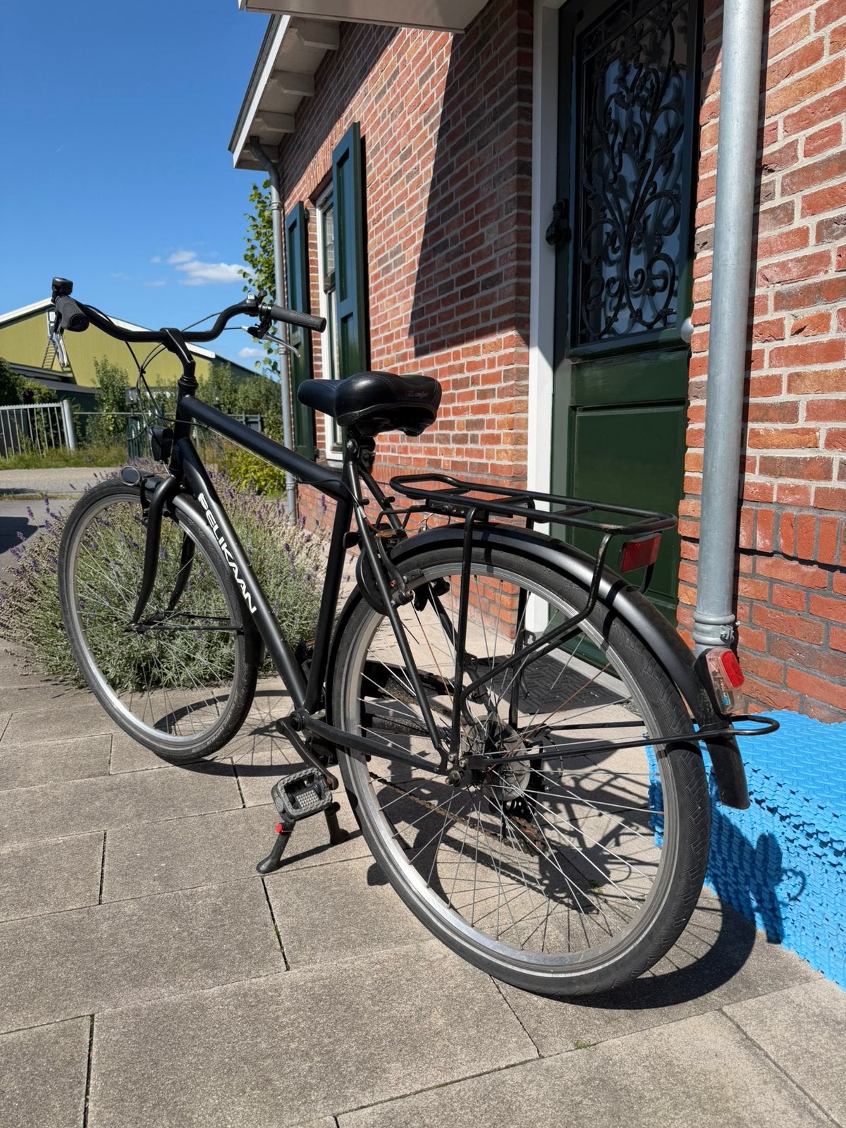 Pelikaan 28” herenfiets, Fietsen en Brommers, Velgrem, Versnellingen, Zo goed als nieuw, 61 tot 65 cm