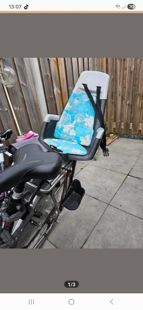 Achterzitje - 9-22 kg, Fietsen en Brommers, Fietsaccessoires | Fietsstoeltjes, Ophalen