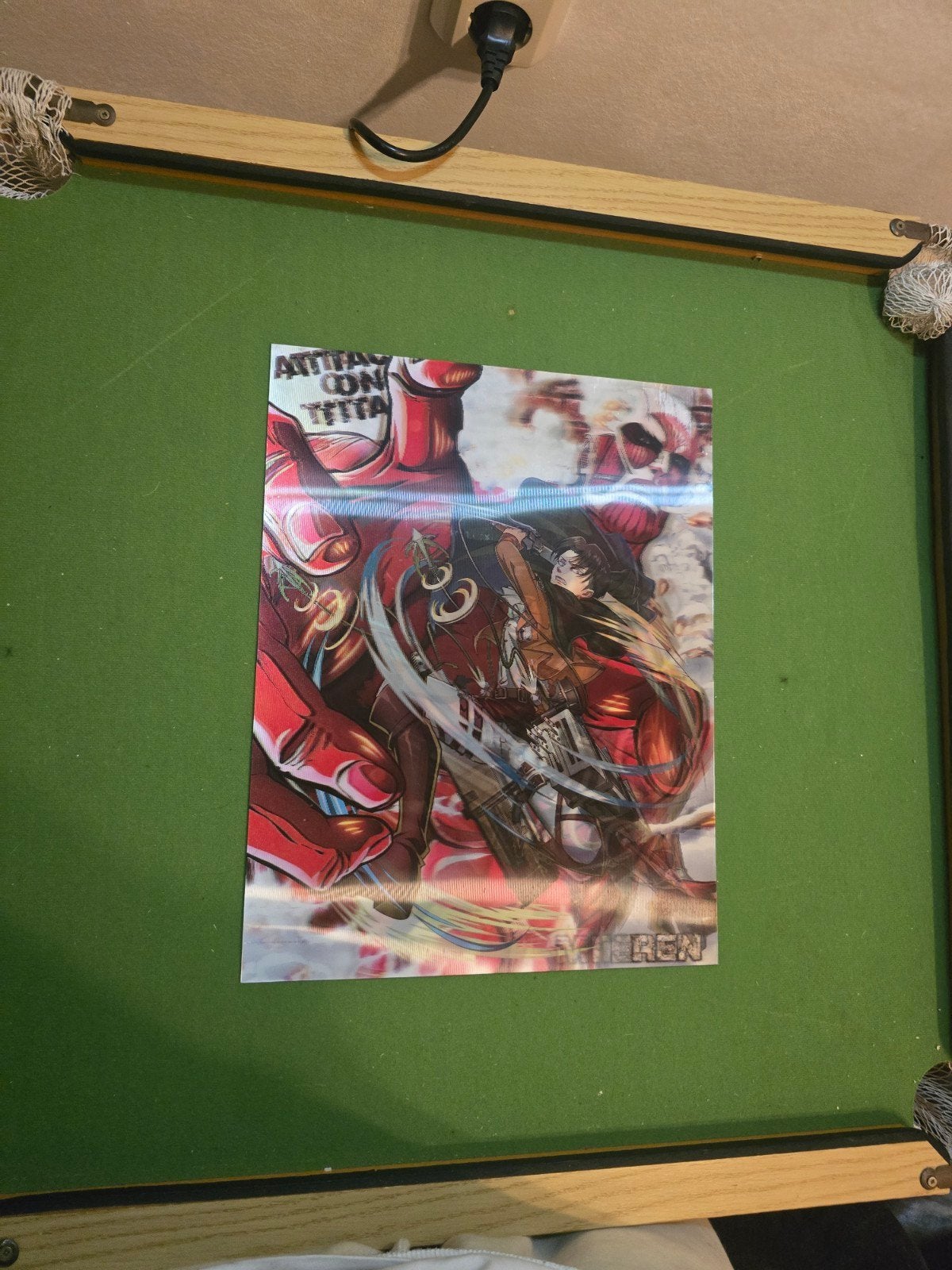 Attack on Titan 3D Lenticulaire Poster, Verzamelen, Rechthoekig Staand, A4 of kleiner, Ophalen of Verzenden, Zo goed als nieuw