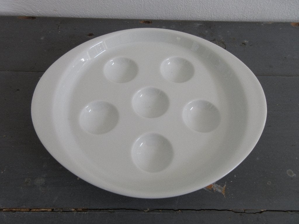 Vintage Schönwald Germany escargot bord 9184 wit, Verzenden, Zo goed als nieuw, Bord(en), Effen