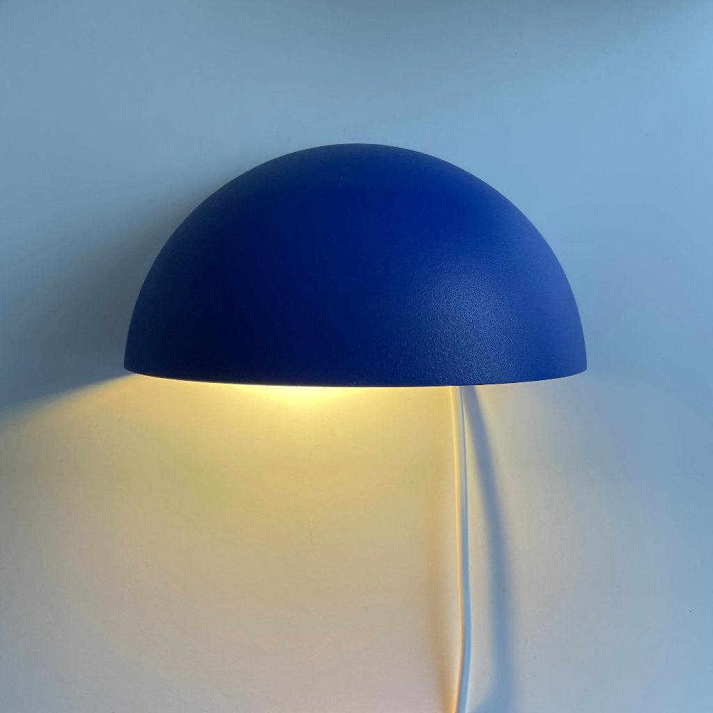 kobalt blauwe vintage LAMP Nordlux Denmark uplight downlight, Ophalen of Verzenden, Huis en Inrichting